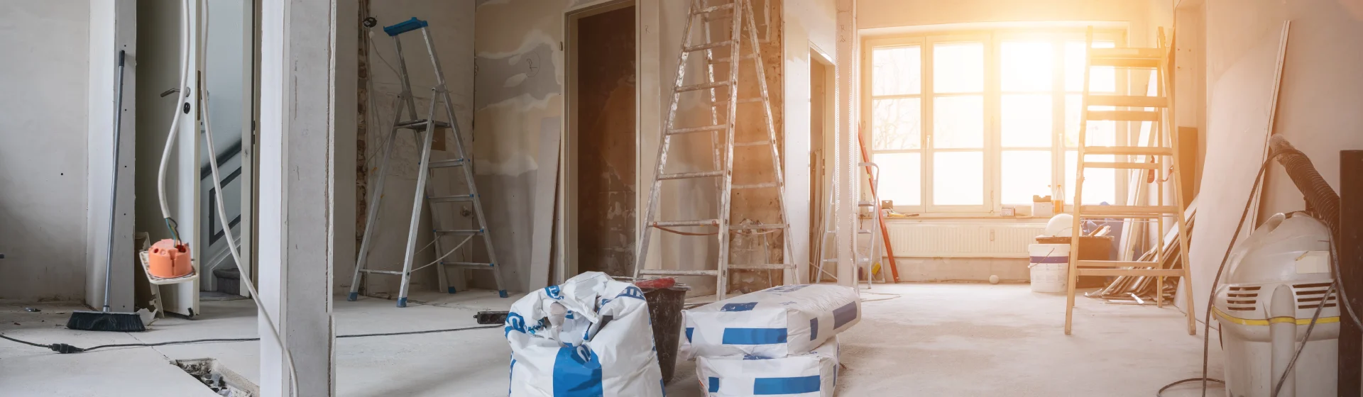 Wnętrze domu w trakcie remontu